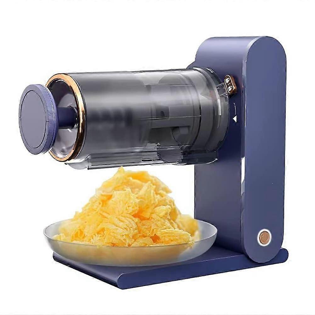 Ice Crusher Rechargeable Quiet Shaver with Ice Cube Molds, Snowflake Ice Shaver and Screw Lifter for Cold Drinks and Desserts