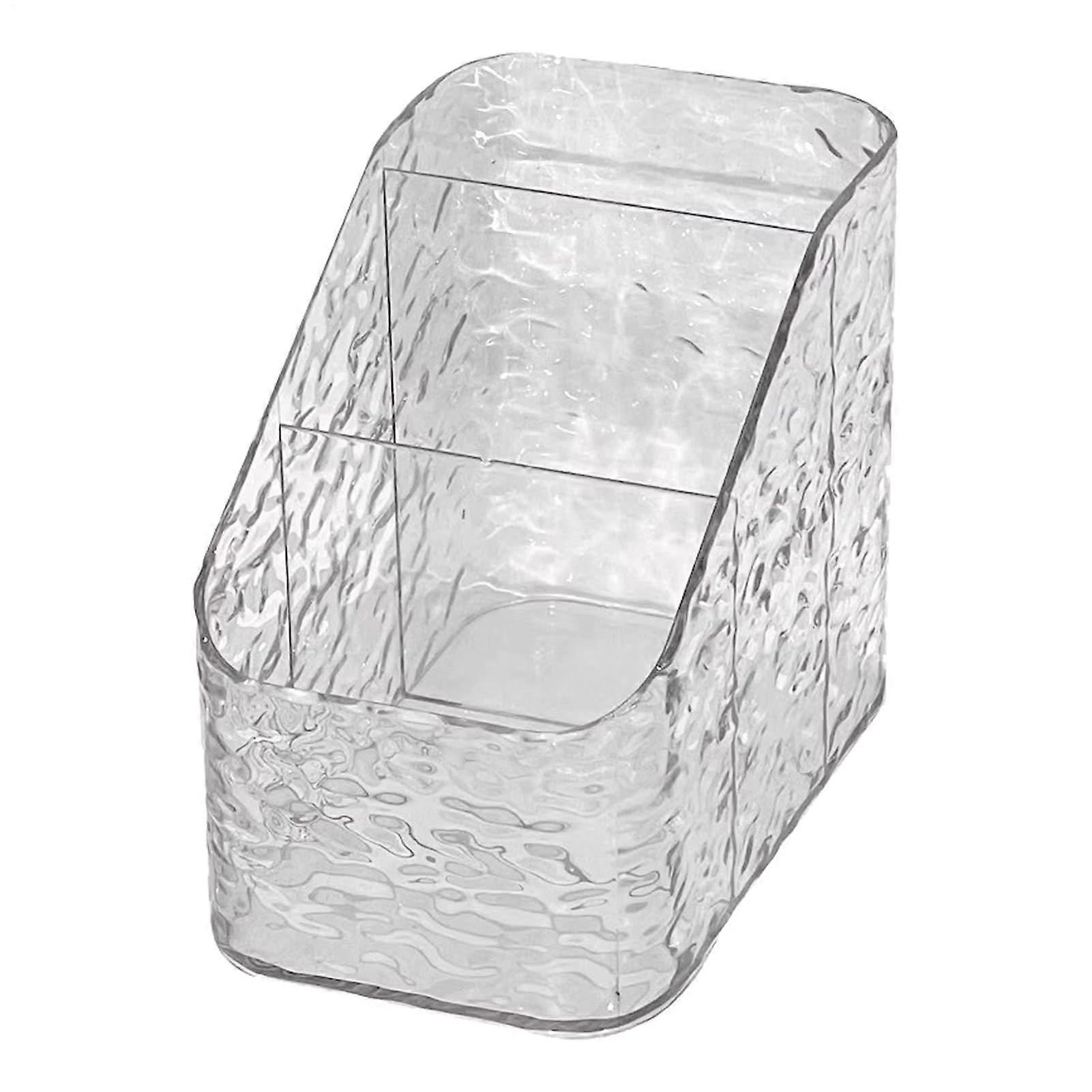 Desktop Cosmetic Organiser - Clear Acrylic Makeup Holder for Brushes, Lipstick, Nail Polish, and Beauty Tools