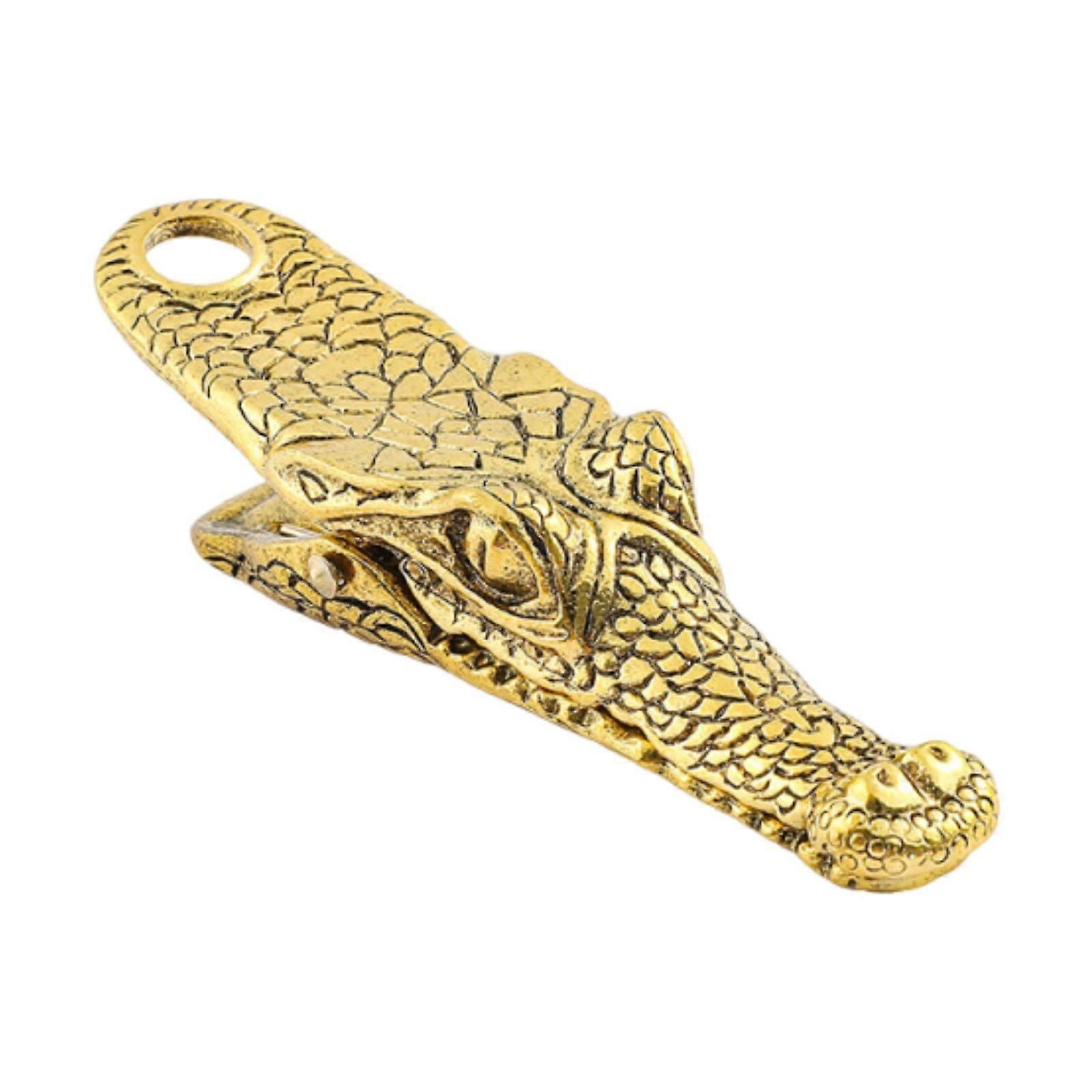 Crocodile Shaped Paper Clip Multifunctional Portable Binder Clip Handbook Holder