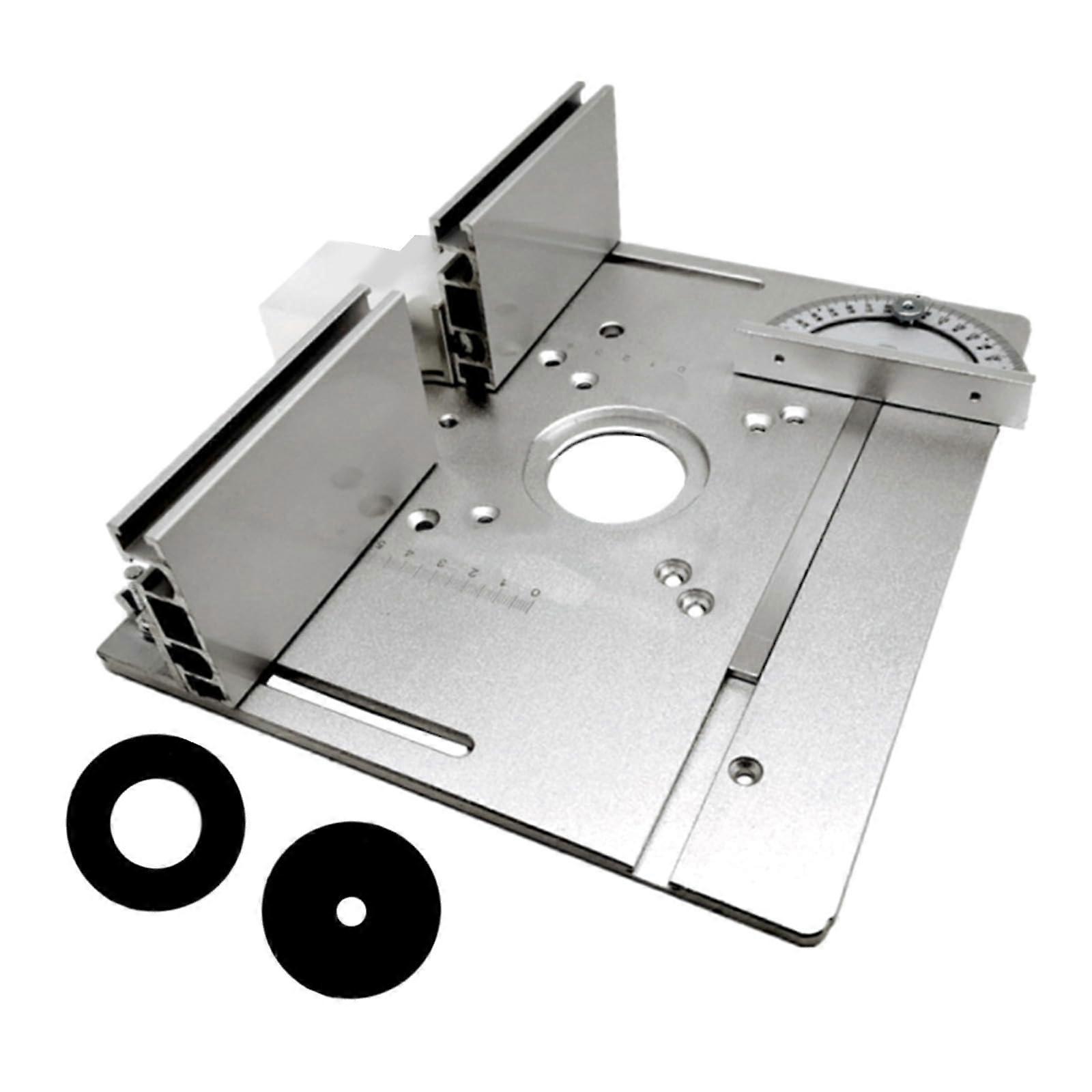 Aluminum Router Table Insert Plate Metal Router Table for Woodworking Benches Router Plate Wood Tool Grinding Trimming Ref: 8016
