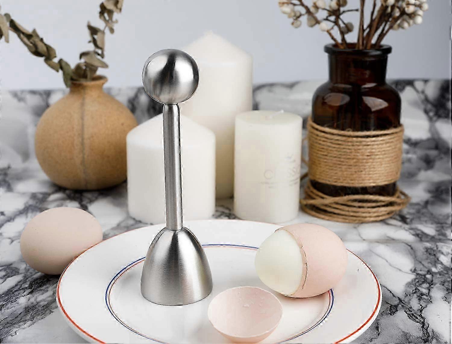 Egg topper stainless steel egg cutter eggshell separator remover