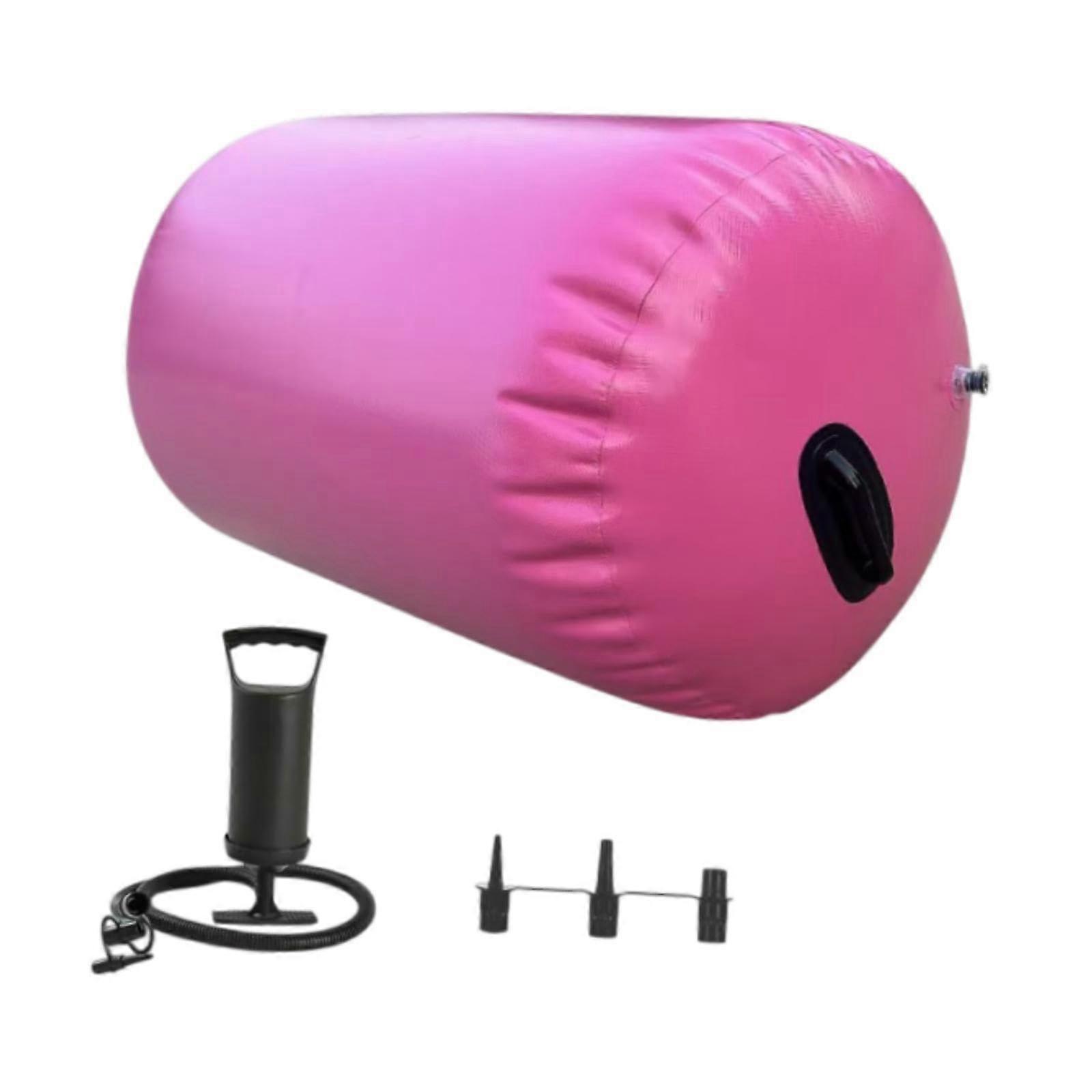 Inflatable Gymnastics Mat 10ft, Pink Tumbling Mat with Pump, Durable PVC, Ideal for Training and Back Hand Jumps