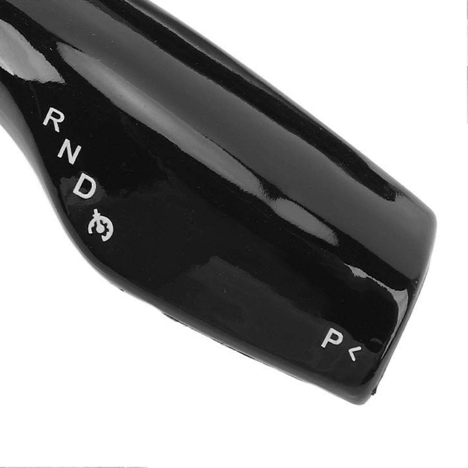 1 Pair Steering Lever Cover Deformation Proof Decorative Protective Gear Shift Lever Cover for Vehicle Glossy Carbon Fiber Style