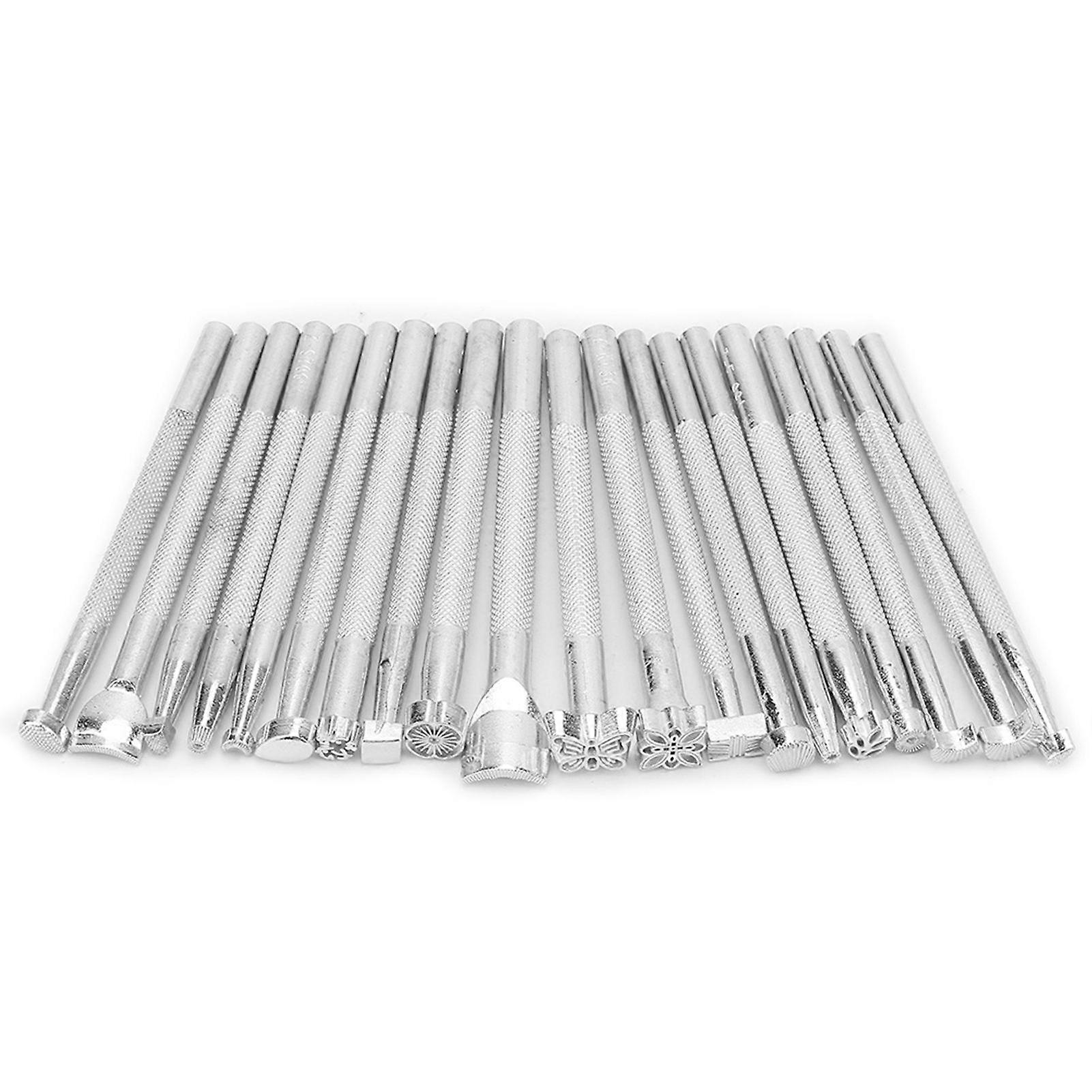 2025 Latest Model  20pcs Multi Shape Leather Stamp Punch Tools Set for Leather