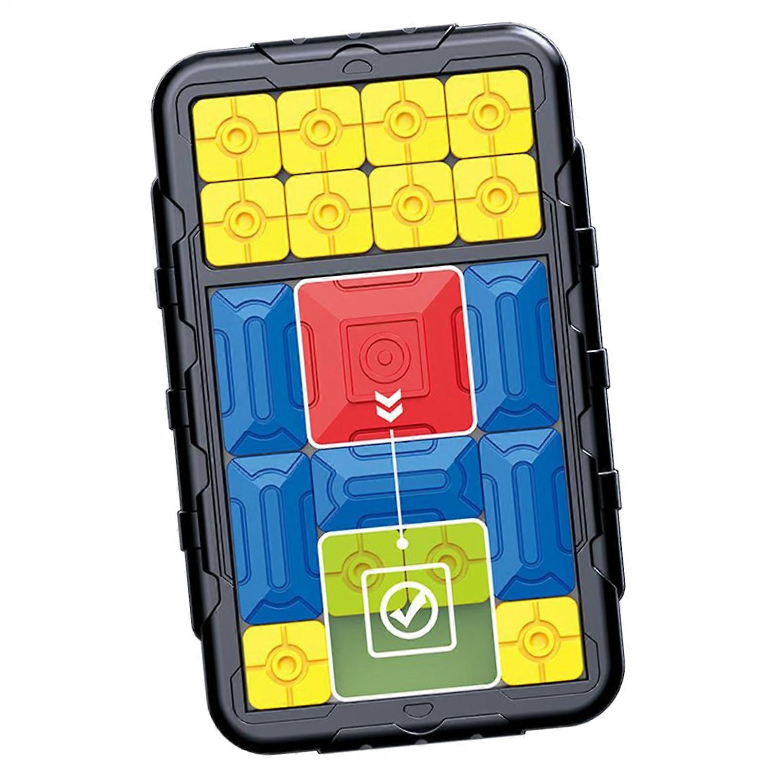 Magnetic Sliding Block Game with 500 Challenges for Brain Training