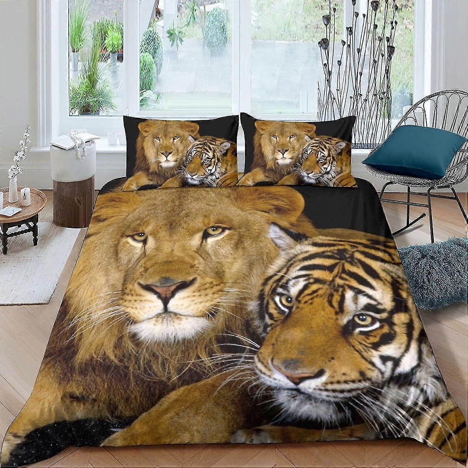 3D Printed Decorative Bedding Quilt Cover Set with Hidden Zipper for Kids, Adults, and Teens - King Size