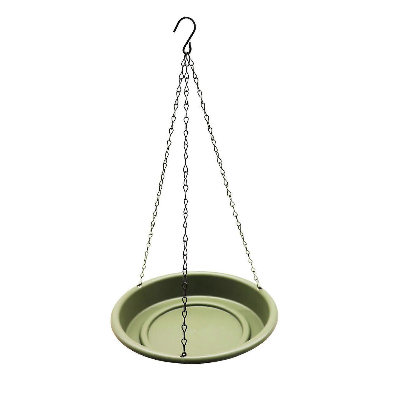 Lintujen syöttölaitteen vesikulho Riippuva lintukylpy ja ketju, vakaa säänkestävä ruokinta