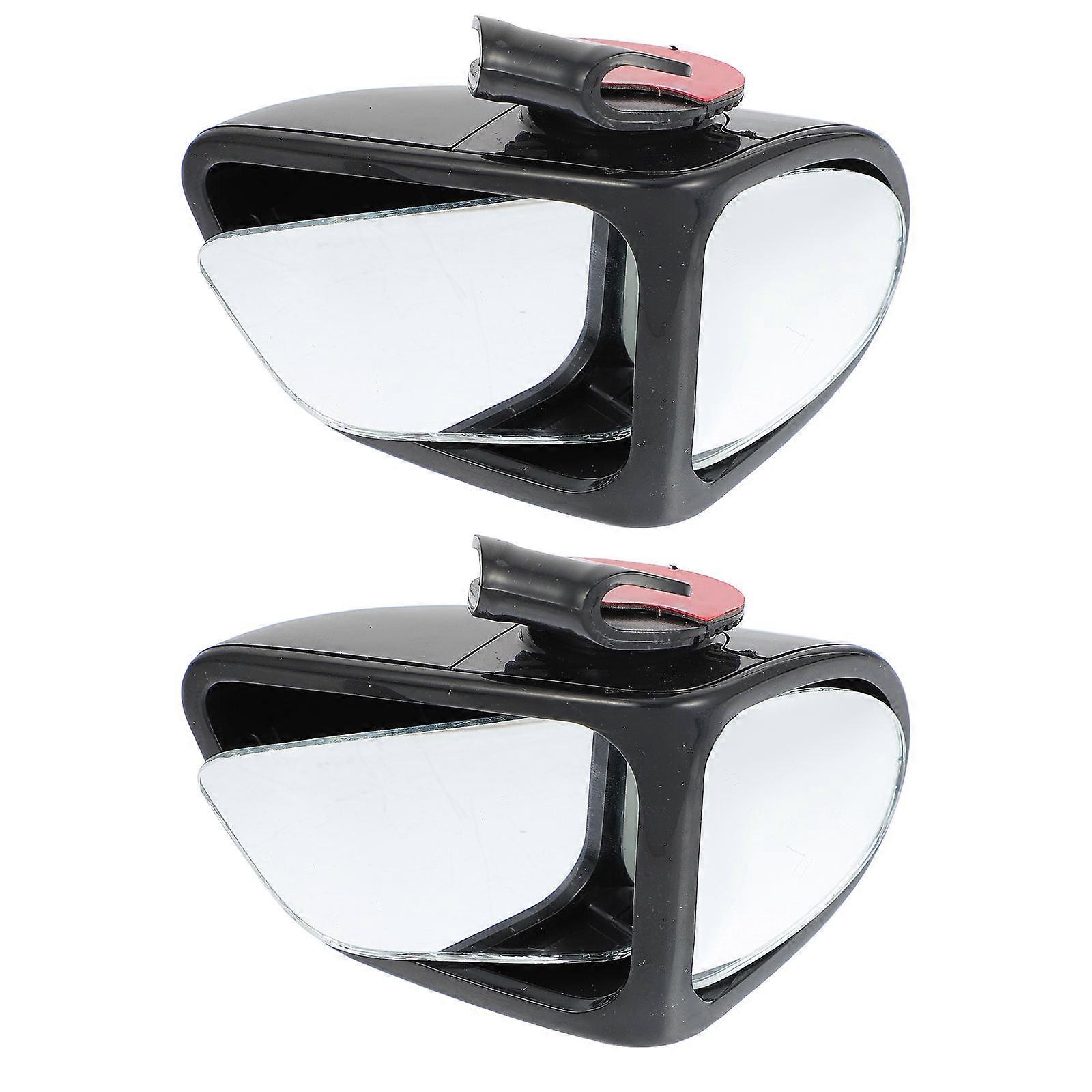 2 Pcs Car Rearview Mirrors Vehicle Rearview Mirror Universal Auxiliary Mirror