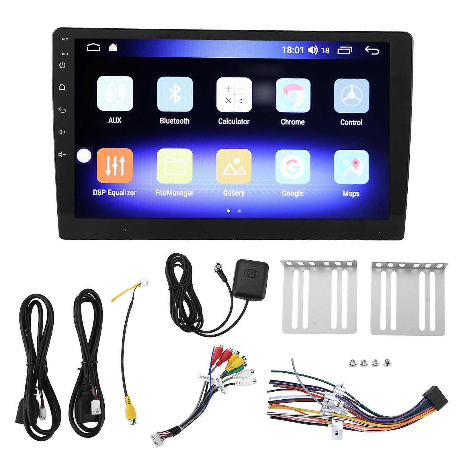 Car Stereo 1+16G 1080P FM Radio Bluetooth Universal Hands Free Call GPS Navigation Display for Android 10.0