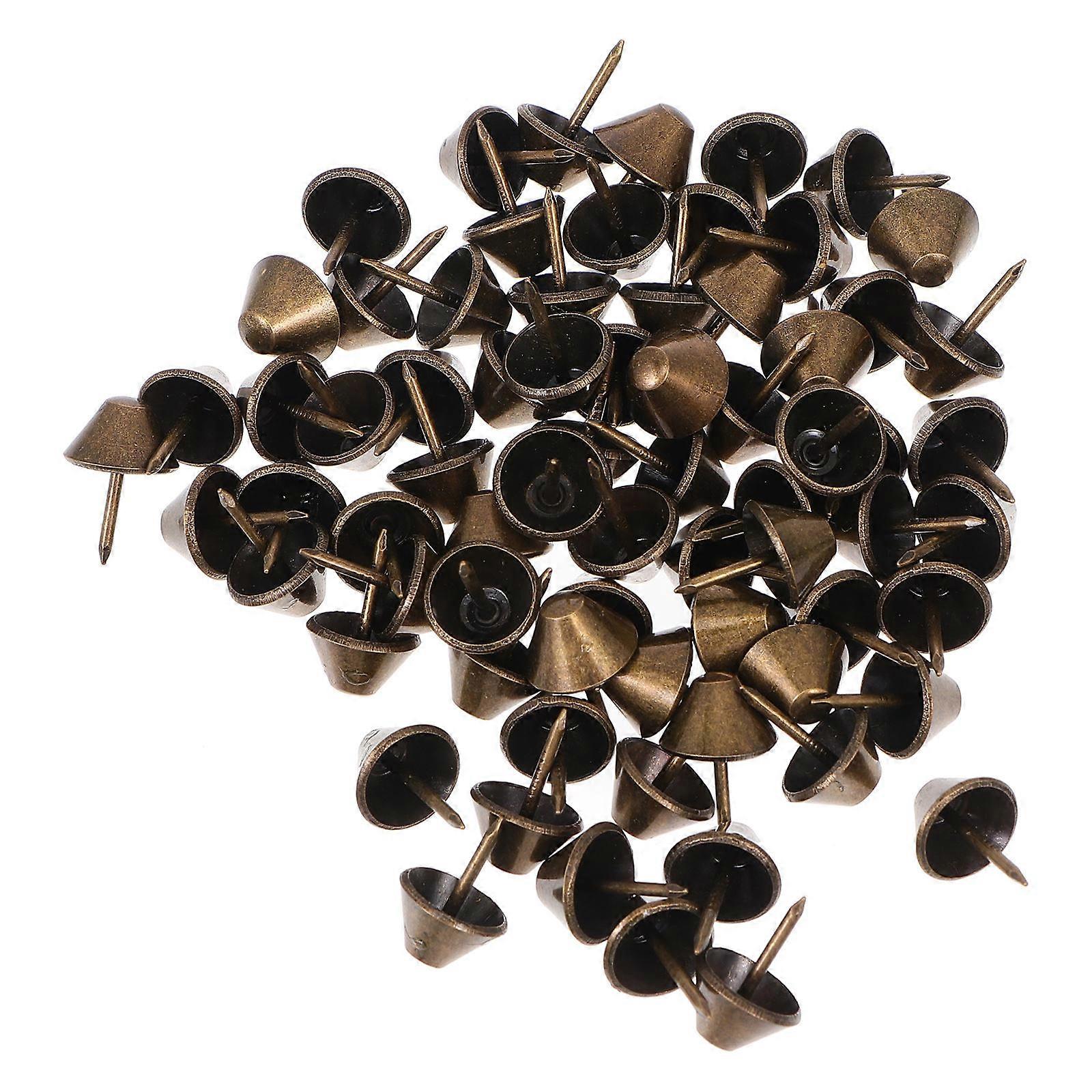 100Pcs Vintage Decorative Upholstery Tacks for Furniture Pin in Bronze