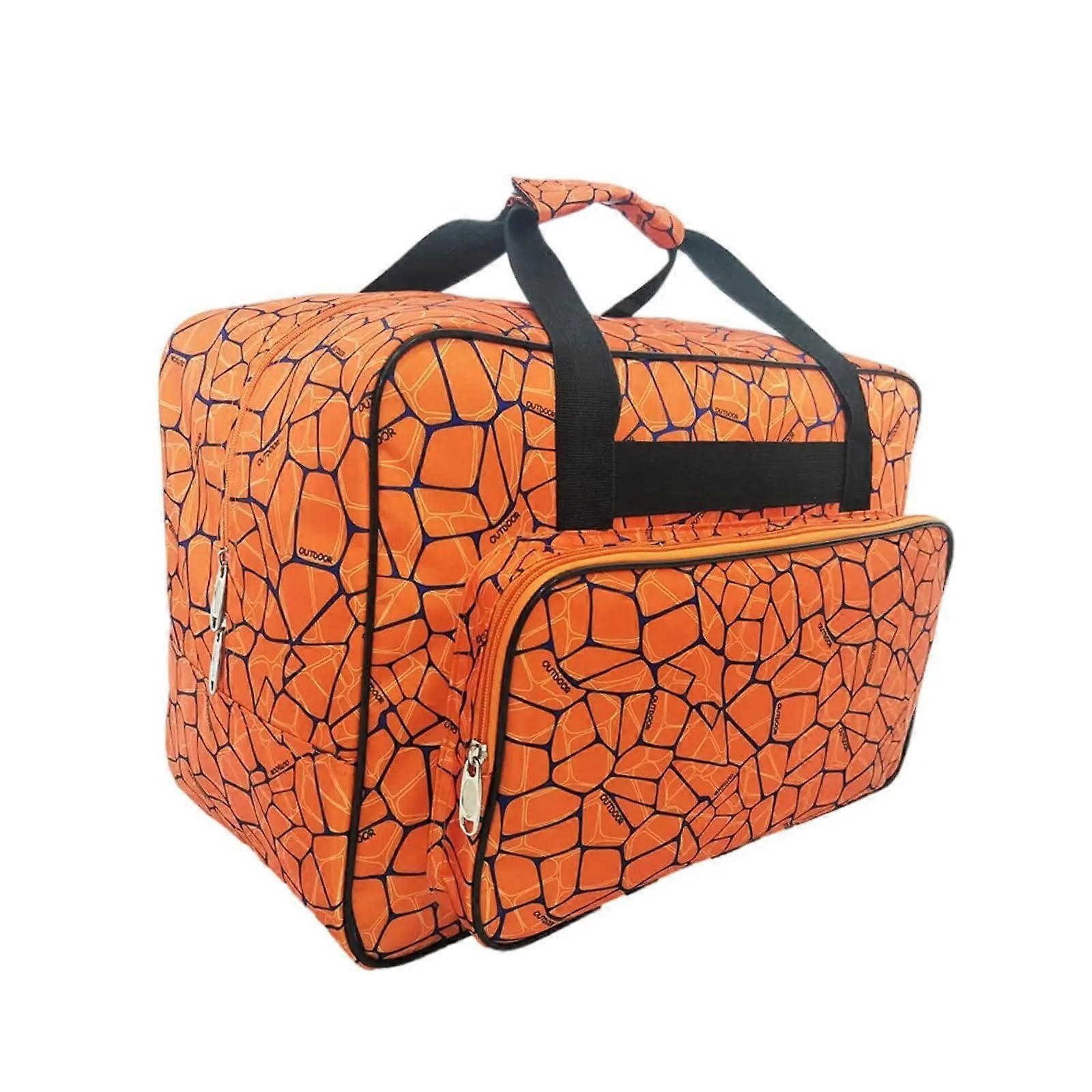 Sewing Machine Bag Multifunctional Travel Bag, Waterproof, with Pockets (Orange)