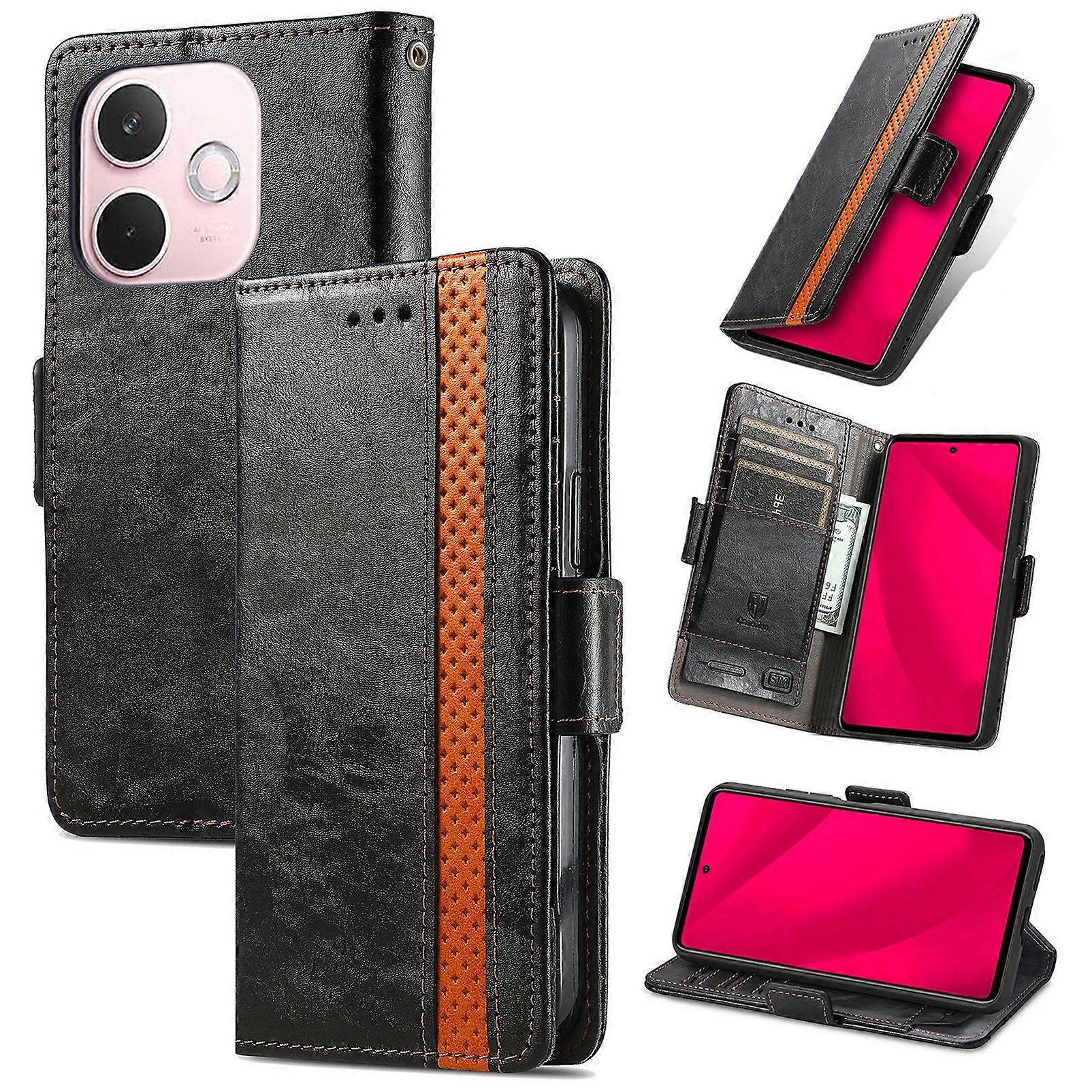 Compatible With OPPO A5 Pro Wallet Case, PU Leather Flip Case with Card Holders RFID Blocking Kickstand Phone Cover