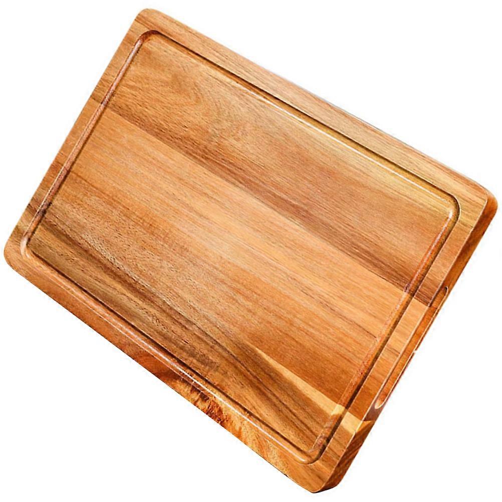 Vegetable Slicing Board Cutting Board Brown Color Thickened Design 1Set
