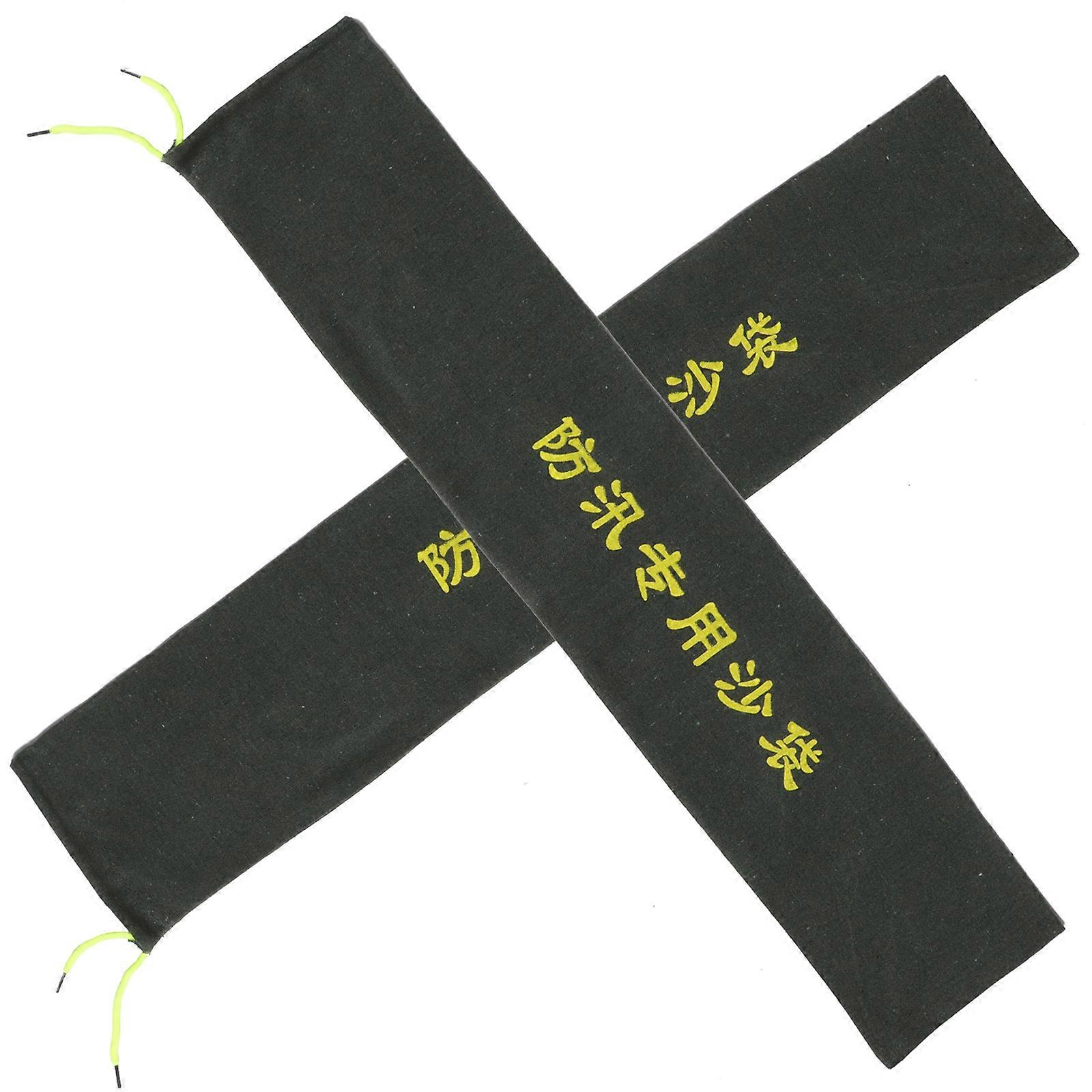 Heavy Duty Long Canvas Sandbags with Drawstring – Wear Resistant Flood Prevention Barriers for Garage, Home & Outdoor Water Control – Multipurpose