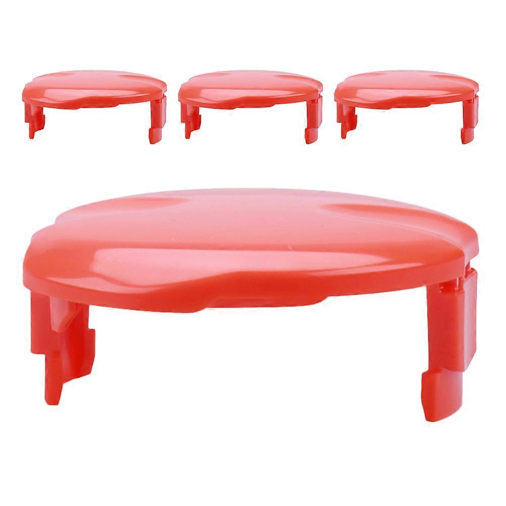 Cordless Mini Grass Cap Efficient Grass Cutting And Line Protection For Garden Use 9.00X9.00X3.50CM Red 4Pcs