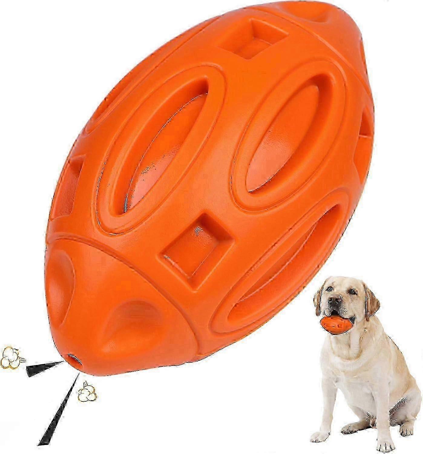 Durable Dog Chew Toy, Rubber Sound Ball for Medium and Large Dogs Games