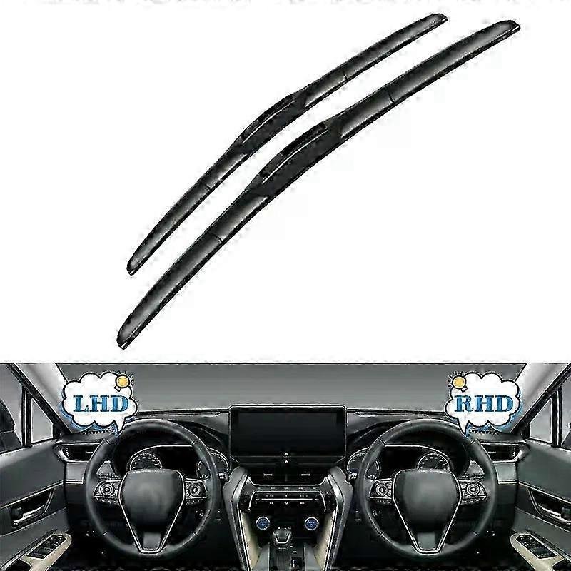Wiper Blades Set for Compatible with Nissan Note E12 MK2 2014 - 2019 Front and Rear Window 24 14 12 Brushes