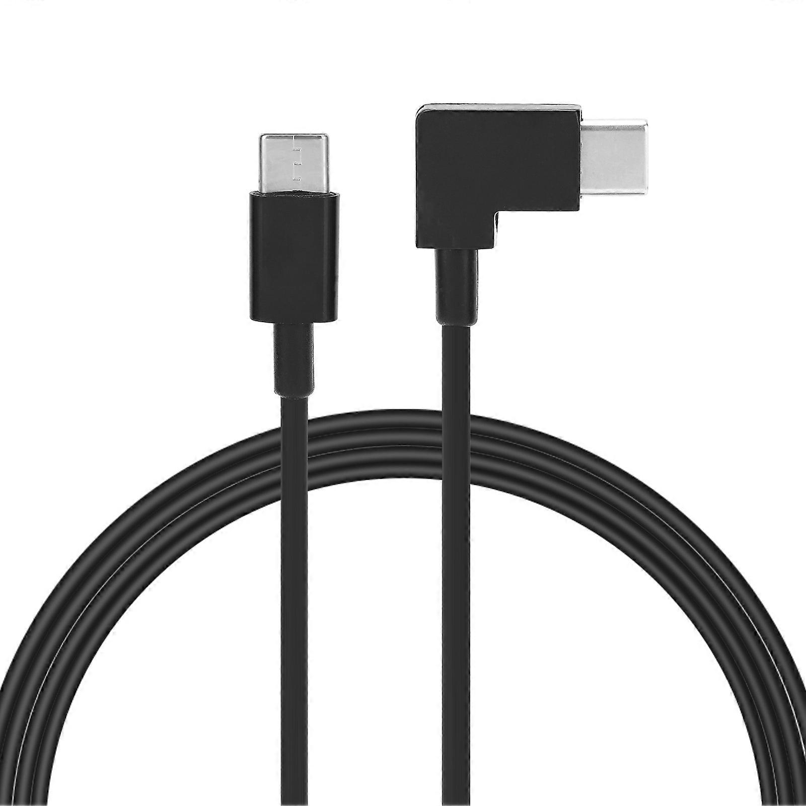 1M 90 Degree FPV Goggles Type C to Type C Data Cable Right Angle for DJI FPV Flight Glasses