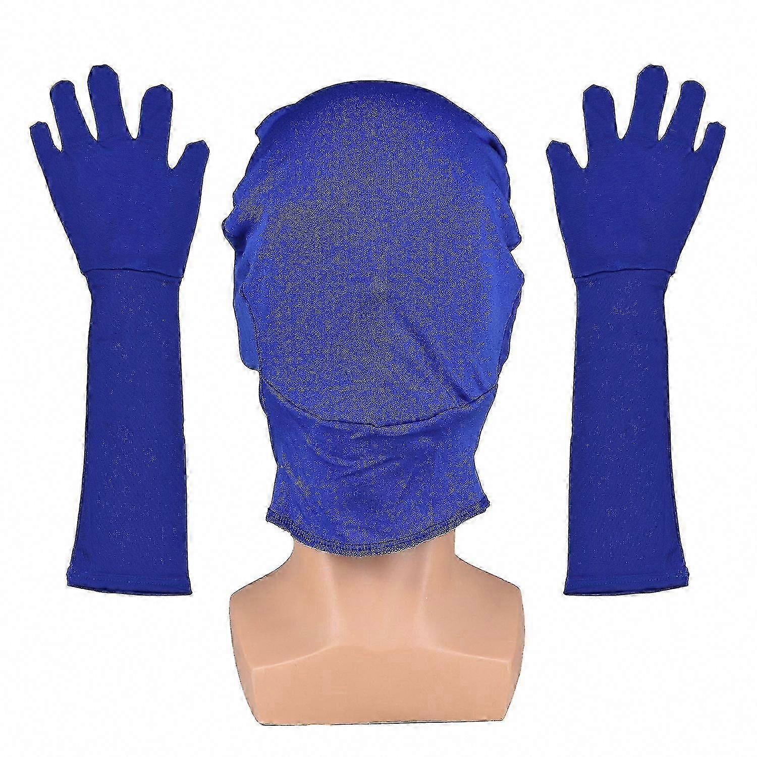 Gants bleus Chroma Key pour effets invisibles et fond Chromakey