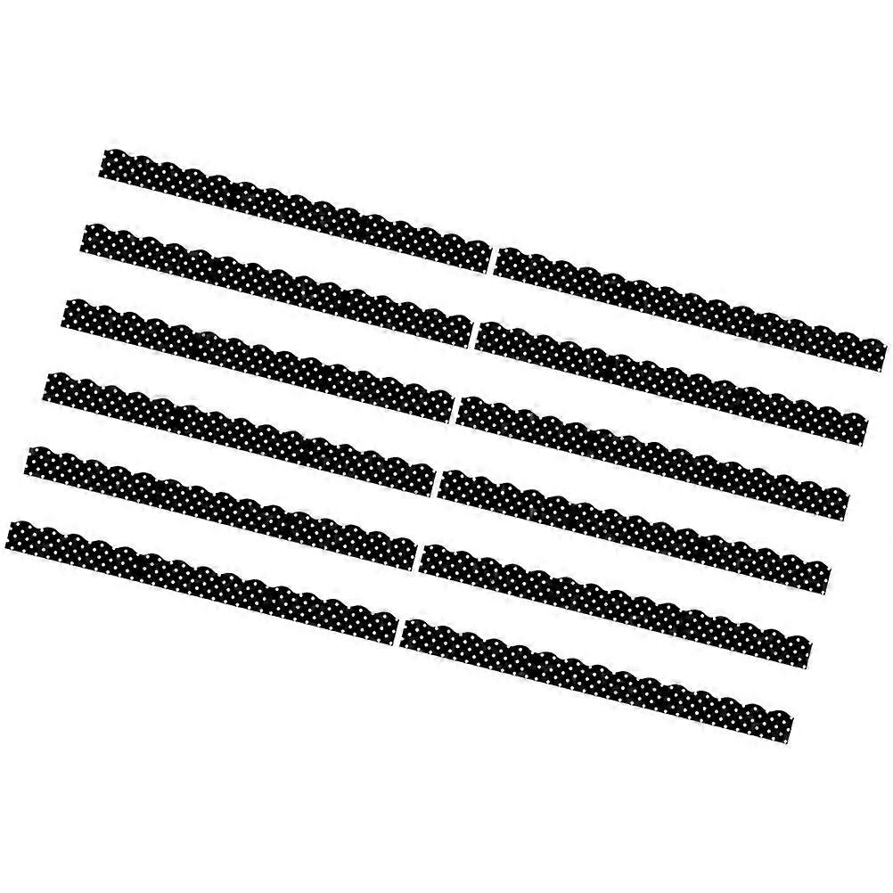 12pcs Magnetic PVC Bulletin Board Border Trim – Adorable Decorative Edging Strips for Classroom, Office, Party, Playroom – Wear Resistant &