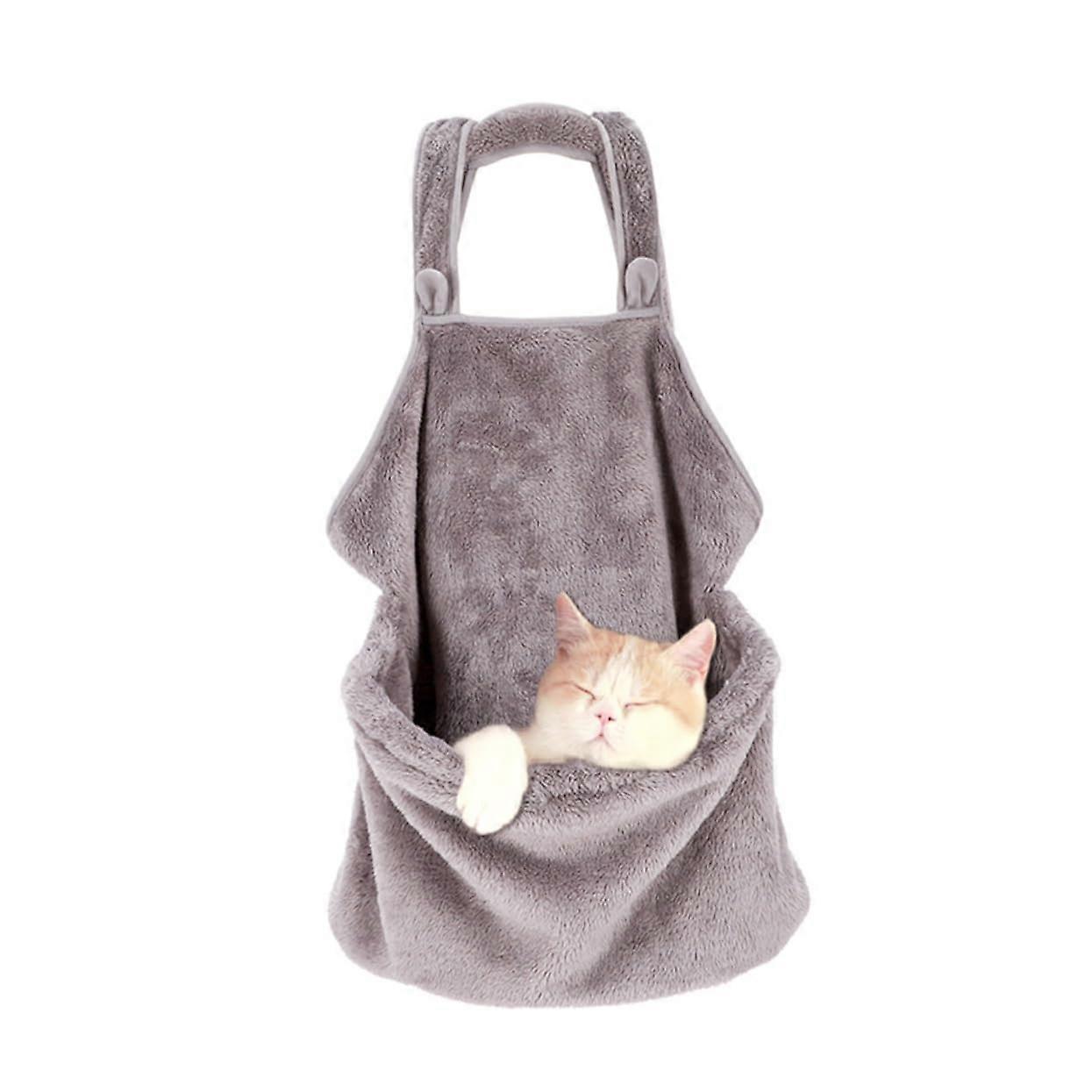 Cat Carrier with Apron Function for Small Cats, Breathable Pet Carrying Aid, Washable and Portable