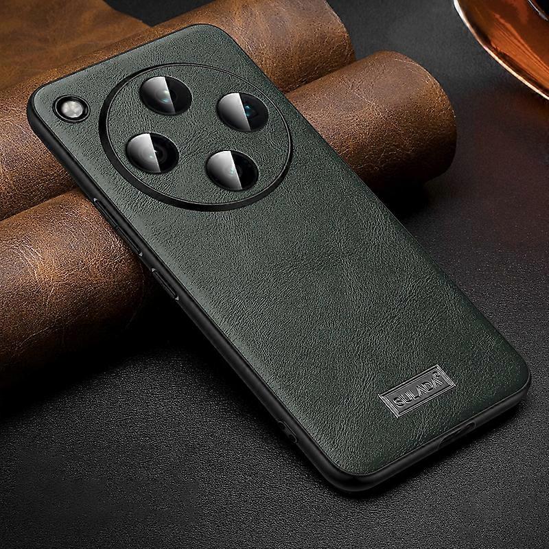 SULADA Shockproof TPU + Handmade Leather Phone Case