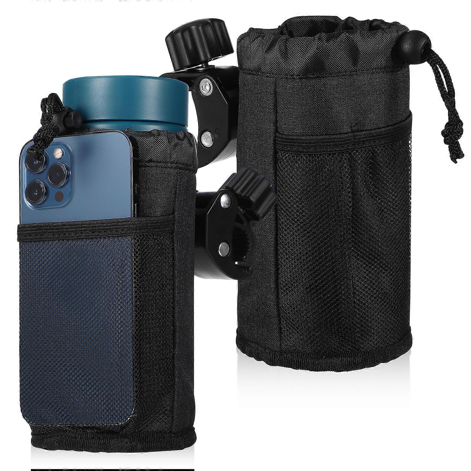 Here's a well structured product description and key features for the **"2pcs Bike Cup Holder Water Bottle Holder With Drawstring Strap For Outdoor