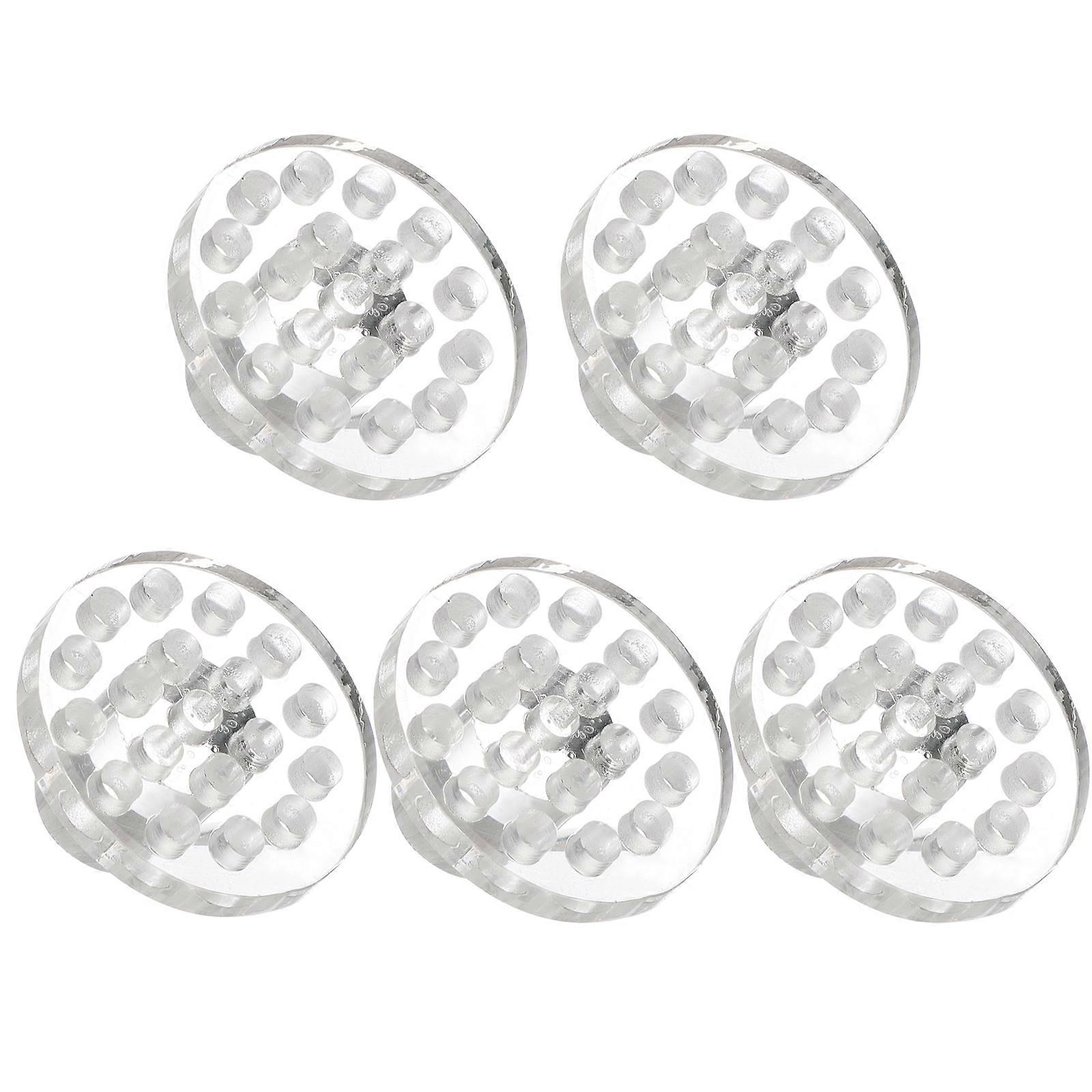 5 Stück Coral Plug Aquarium Acryl Reef Rack Coral Button Base Zubehör