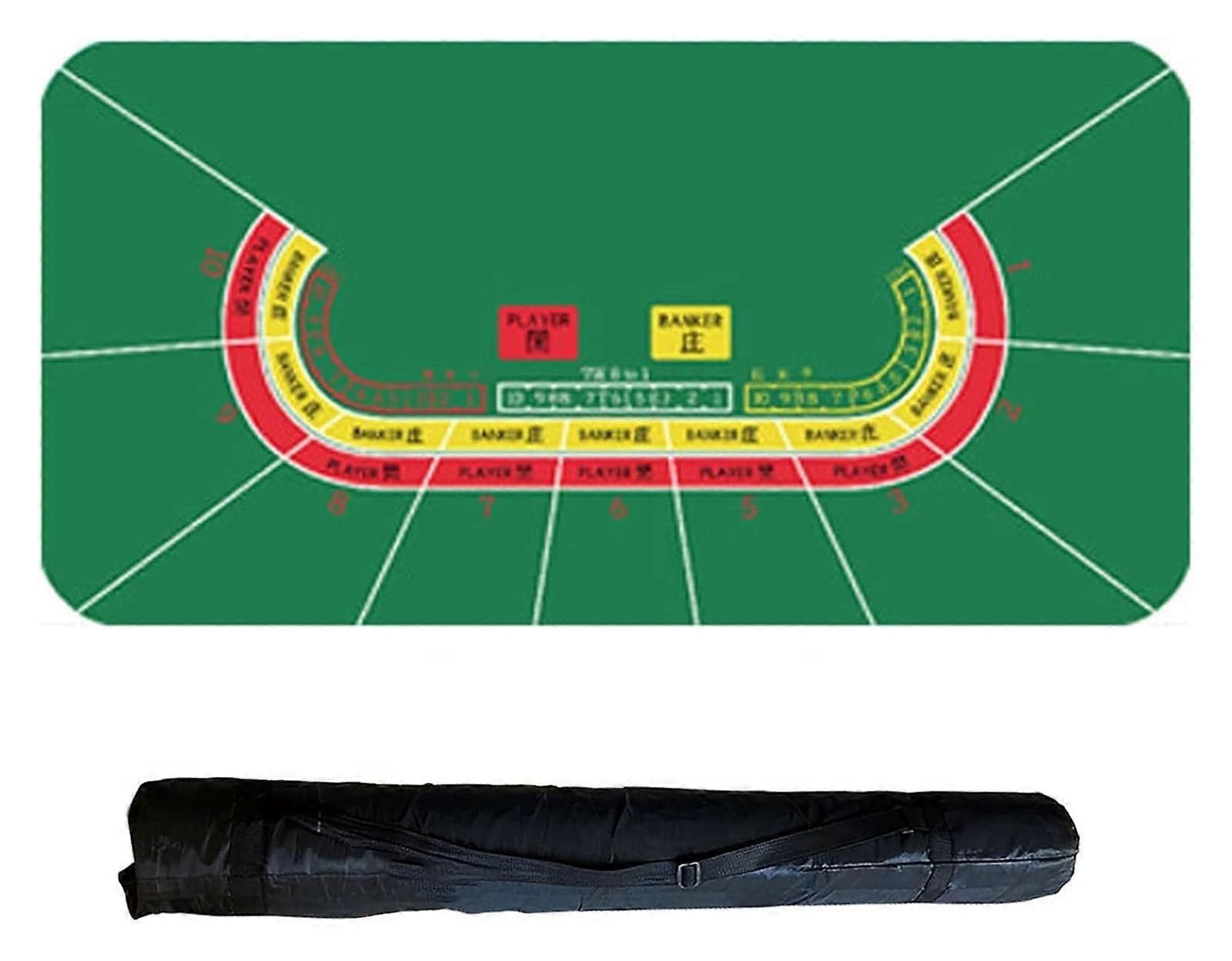 Poker Mats Texas Hold'em Texas Hold'em Poker Mat, Heavy Duty Rubber Home Game Desk Mat, Board Game Mat (Color: 120*60*0.2)