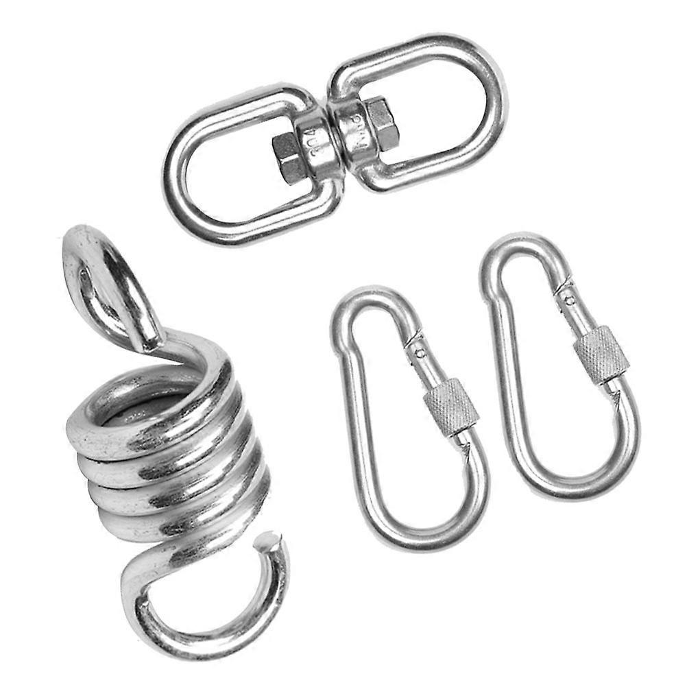 Indoor Hanging Chair Hammock Hanging Chairs Swing Sandbags Accessories 4Pcs Stainless Steel Pressure Reduction Rotating Hook