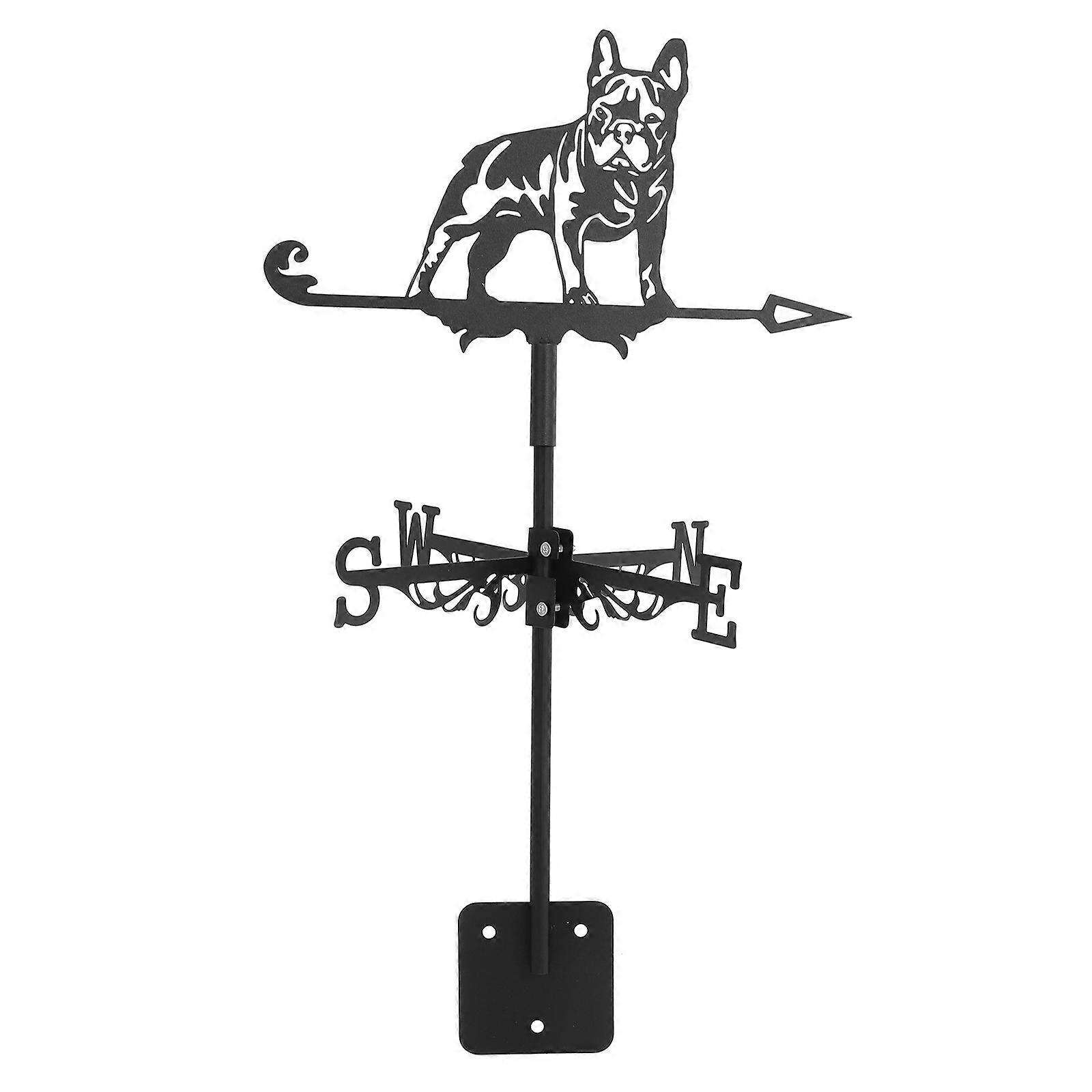 Bulldog Weathervane Weather Vane For Roof Elegant Design Wind Direction Measurement 1Pack