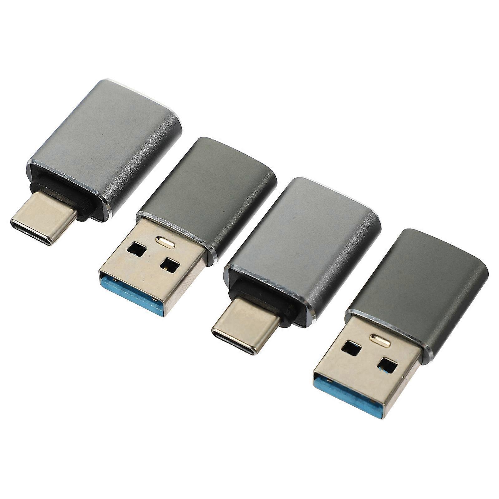 4pcs USB C to USB Adapter with OTG Function, Durable and Compatible with Phones and Laptops