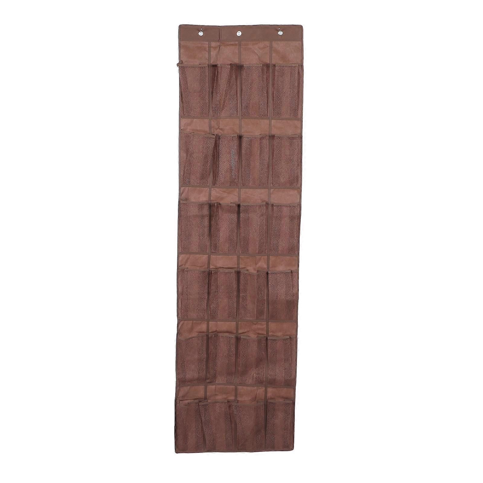 Door Shoe Holder Arranger Practical Design For Daily Use 168x48cm Coffee 1Pcs