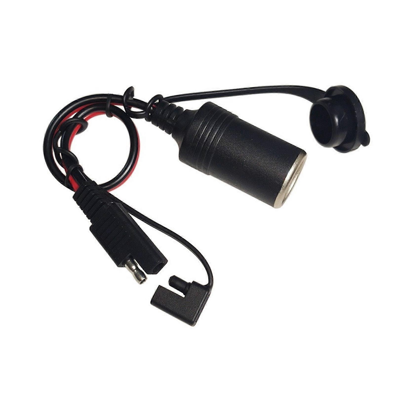 Quick Connecting SAE to Cigarettes Lighter Adapter Cable for Various Power Solution Short Circuits Protections Adapter Multicolor
