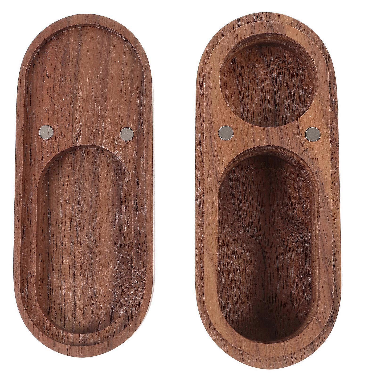 Wooden Stamp Storage Box for Calligraphy Inkpads Lightweight Portable with Proper Size