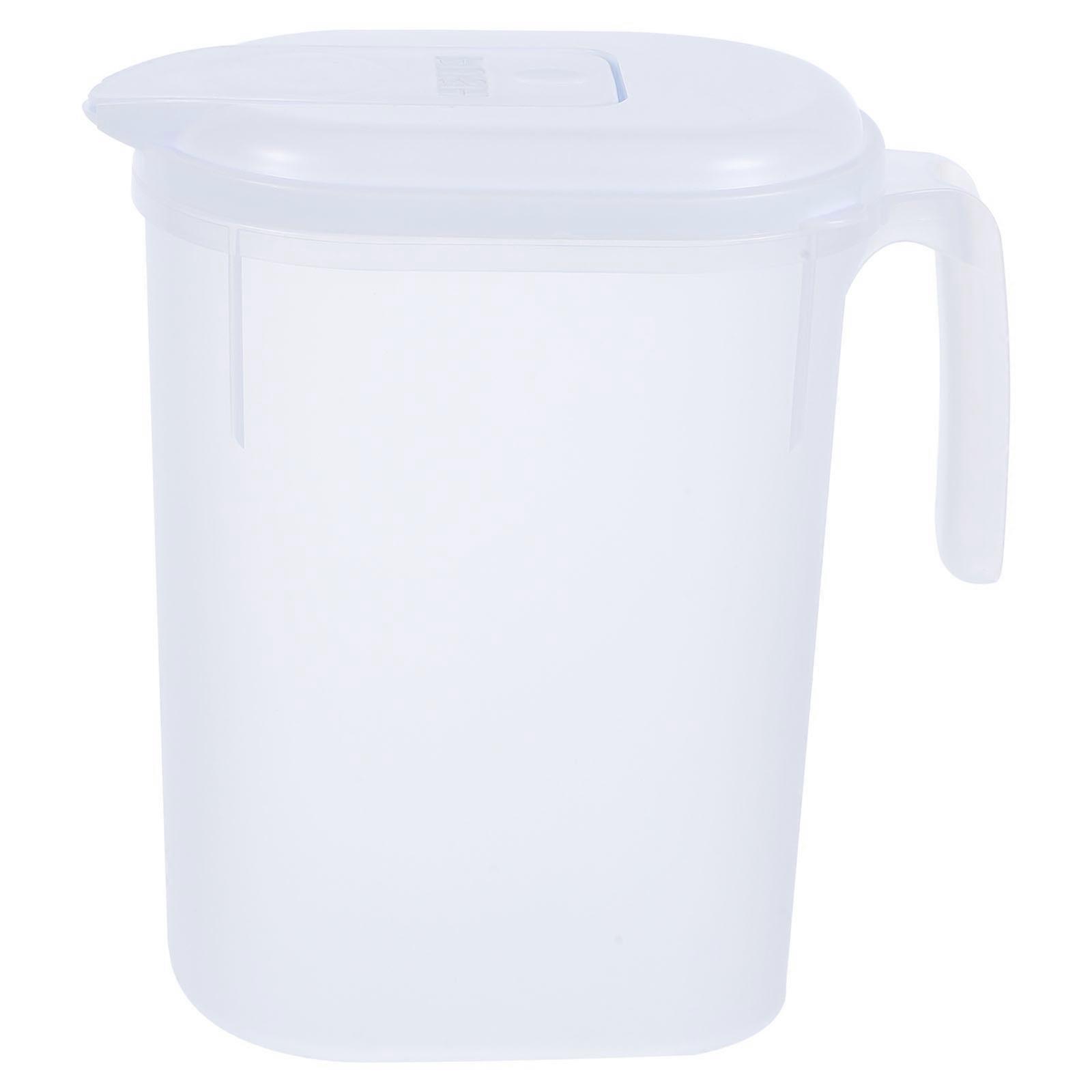 Cold Beverage Jug Water Pitcher With Lid Easy To Clean Storage Of Coffee 2Pcs