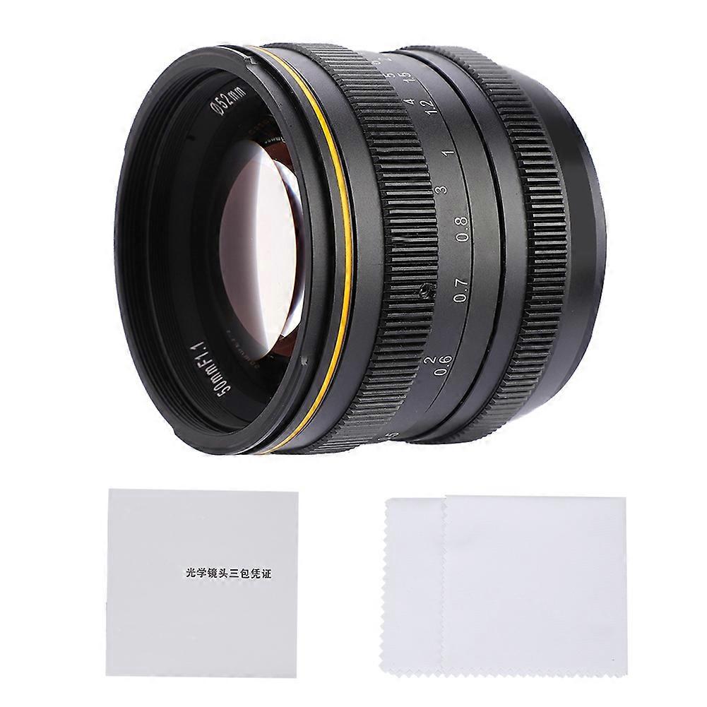 Kamlan 50mm f1.1 APS-C Large Aperture Manual Focus Lens for Mirrorless Cameras (for Fuji X)