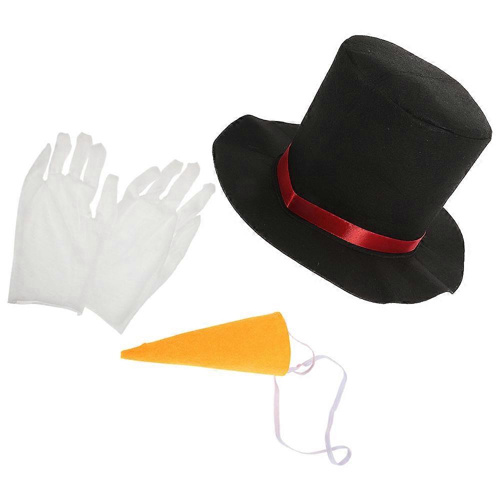 Christmas Snowman Costume Supplies White Cloth DIY Ornaments Party Stage Performances 1Set