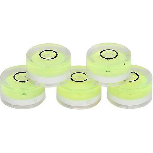 Spirit level measuring tools, 5pcs 15mm diameter round mini bubble levels for scale models