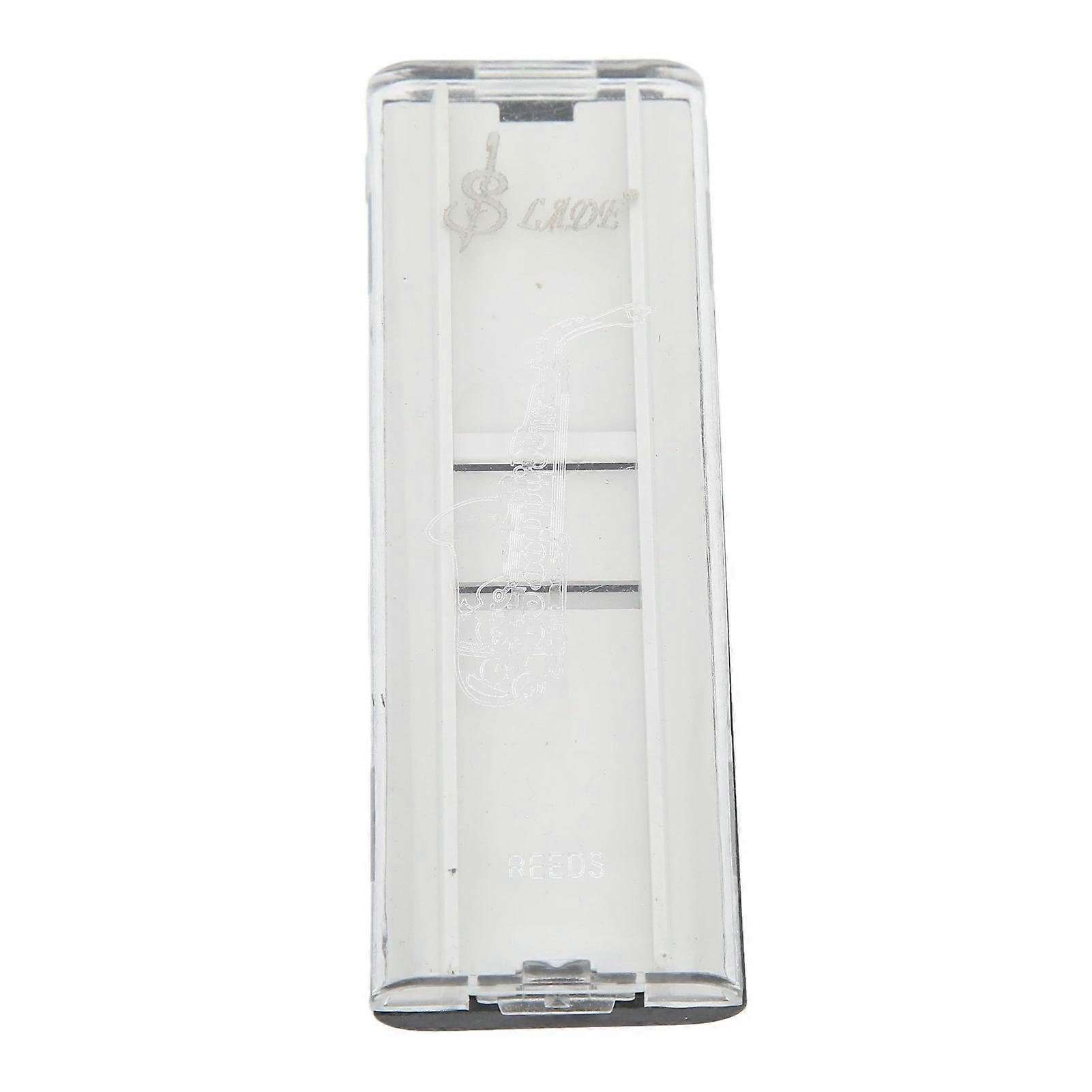 Saxophone Reed Case ABS Portable Light Protective Single Box for Wind Instruments