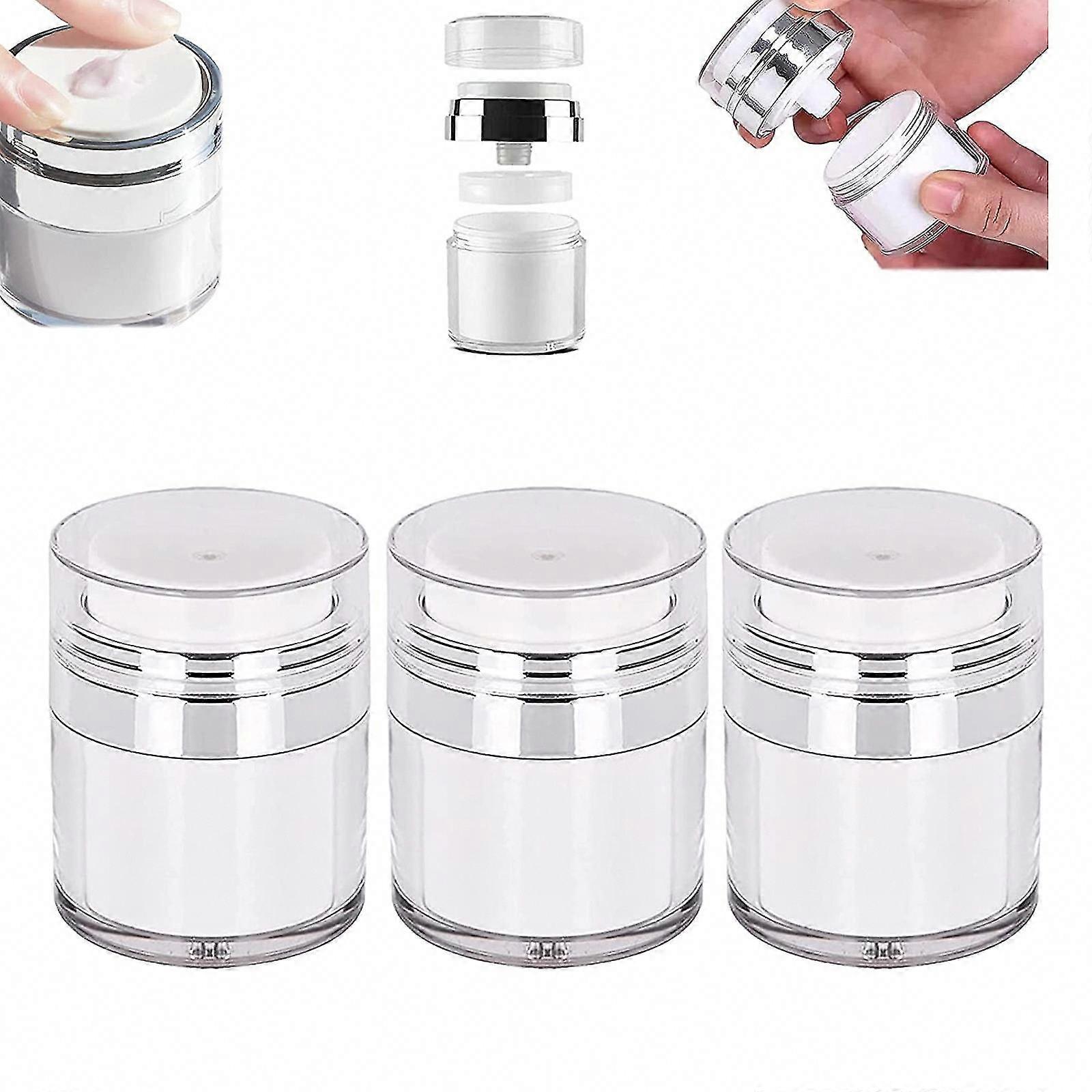 Refillable Vacuum Cream Bottle 30ml - 3pcs Cosmetic Pressure Container