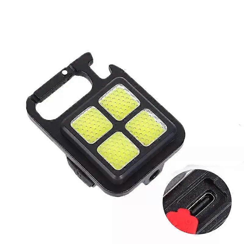 Multifunctional High Brightness COB LED Flashlight for Camping Portable Work Light 500mAh USB Charging Waterproof