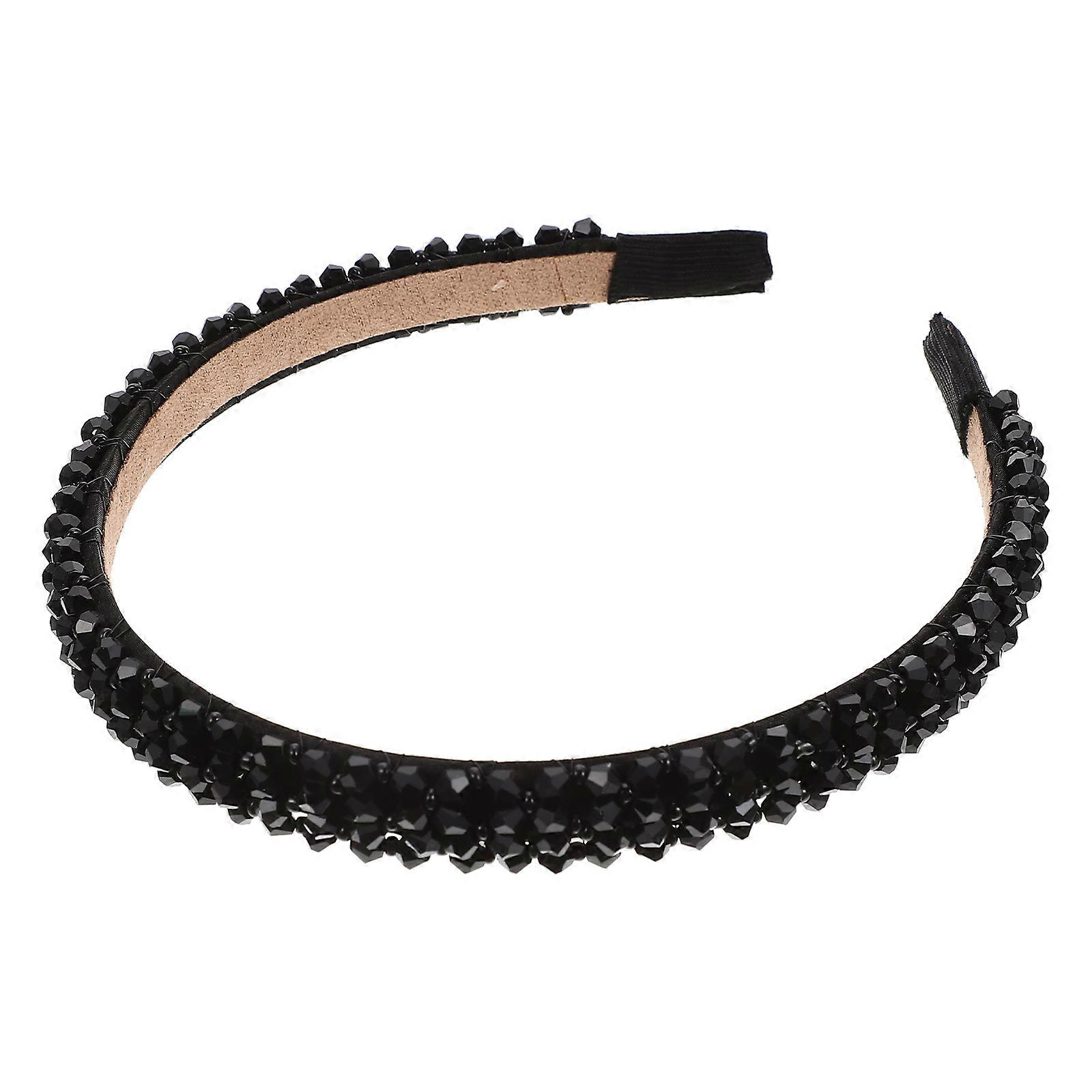 Beautiful Crystal Beaded Hairbands for Girls Delicate Women Headdresses 2pcs