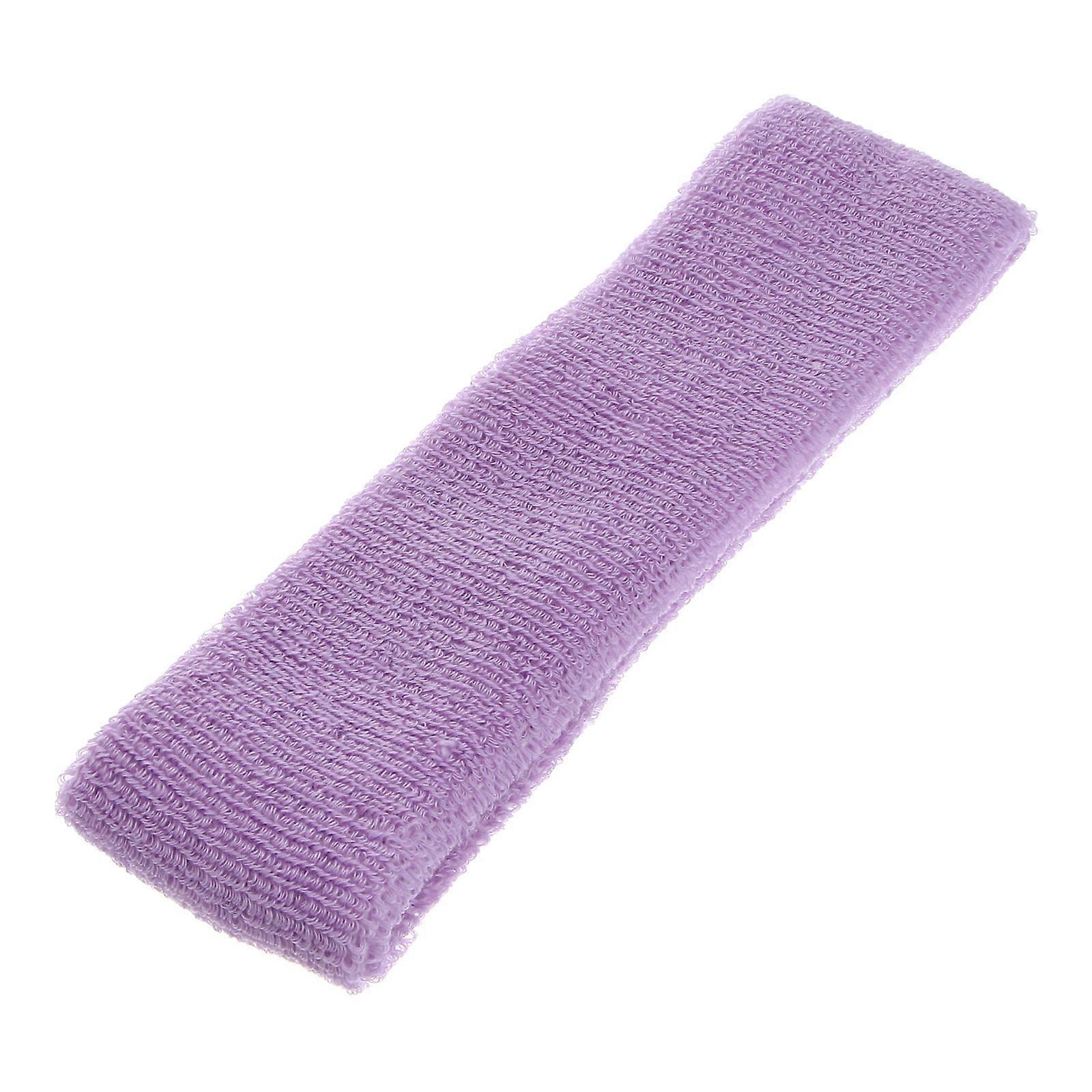 Cotton Sweat Band Set for Sports Use Lavender Color Soft and Comfortable Large Size 16 5*5 cm