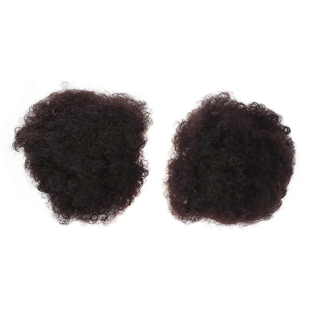 African Afro Wrap Ponytail Extension with Adjustable Size for Decoration Brown Color Fits Most People