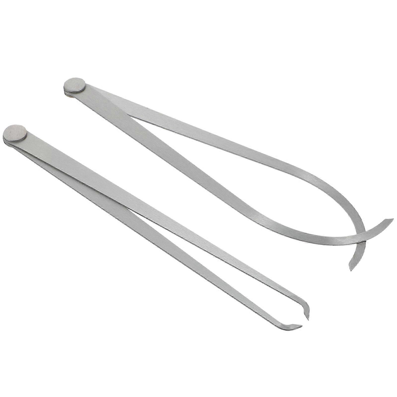 Caliper Set For Artists Made Of Steel In Silver Measuring Tool For Sculpture 2Pcs