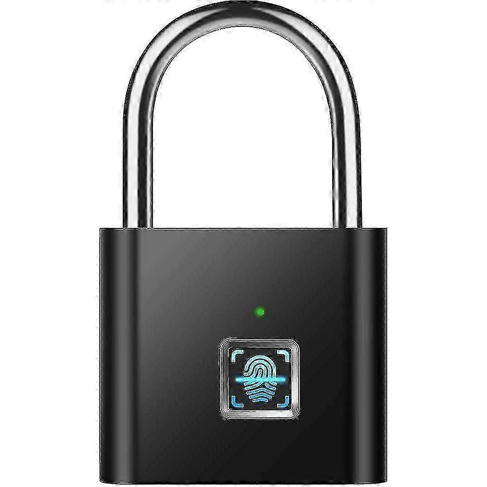 Fingerprint , Smart Fingerprint Lock Usb Charge, Zinc Alloy Lock, Keyless Compatible With Gym, Door, Luggage, Suitcase, School