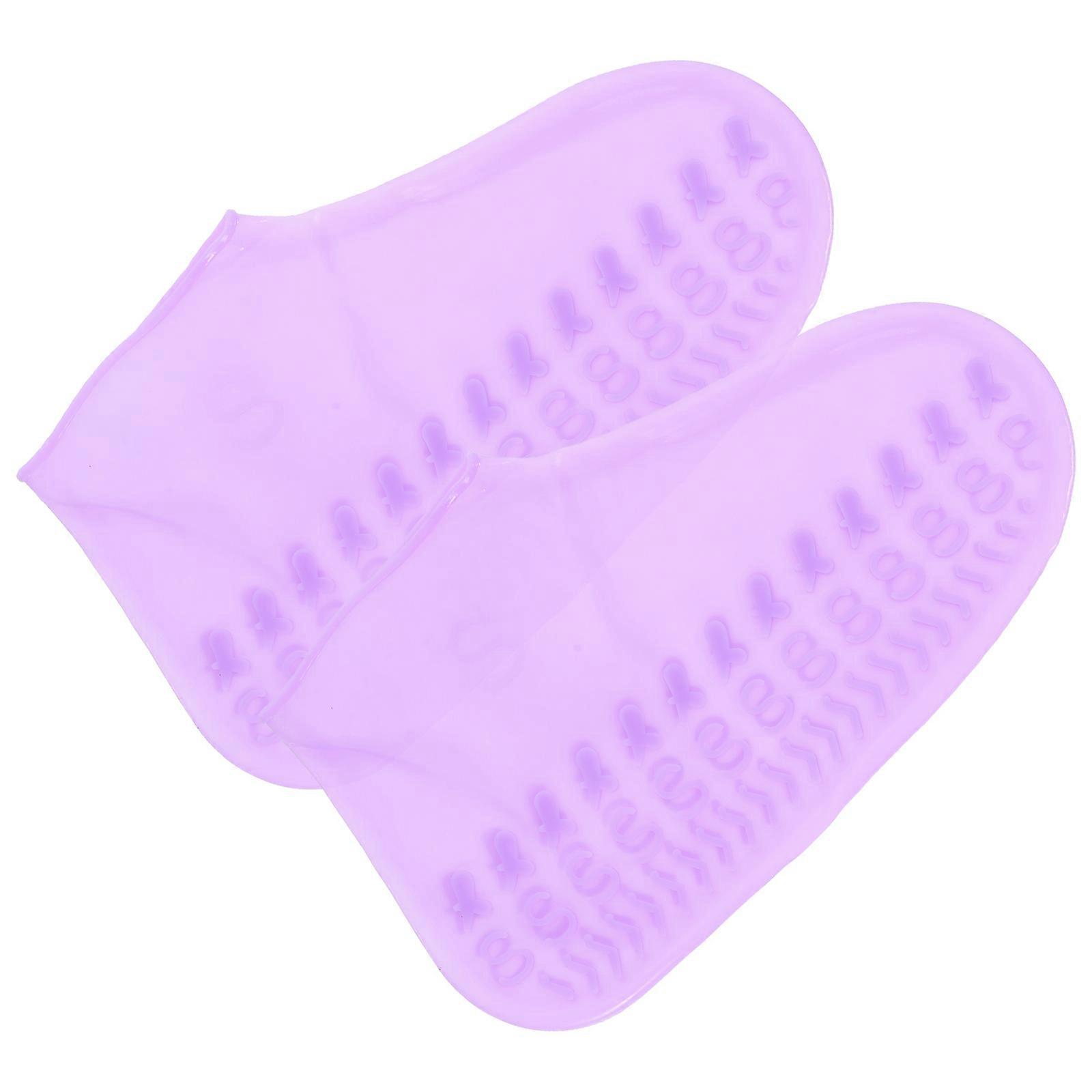 Silicone AntiSlip Rainproof Shoe Covers for Protection Pair Size S