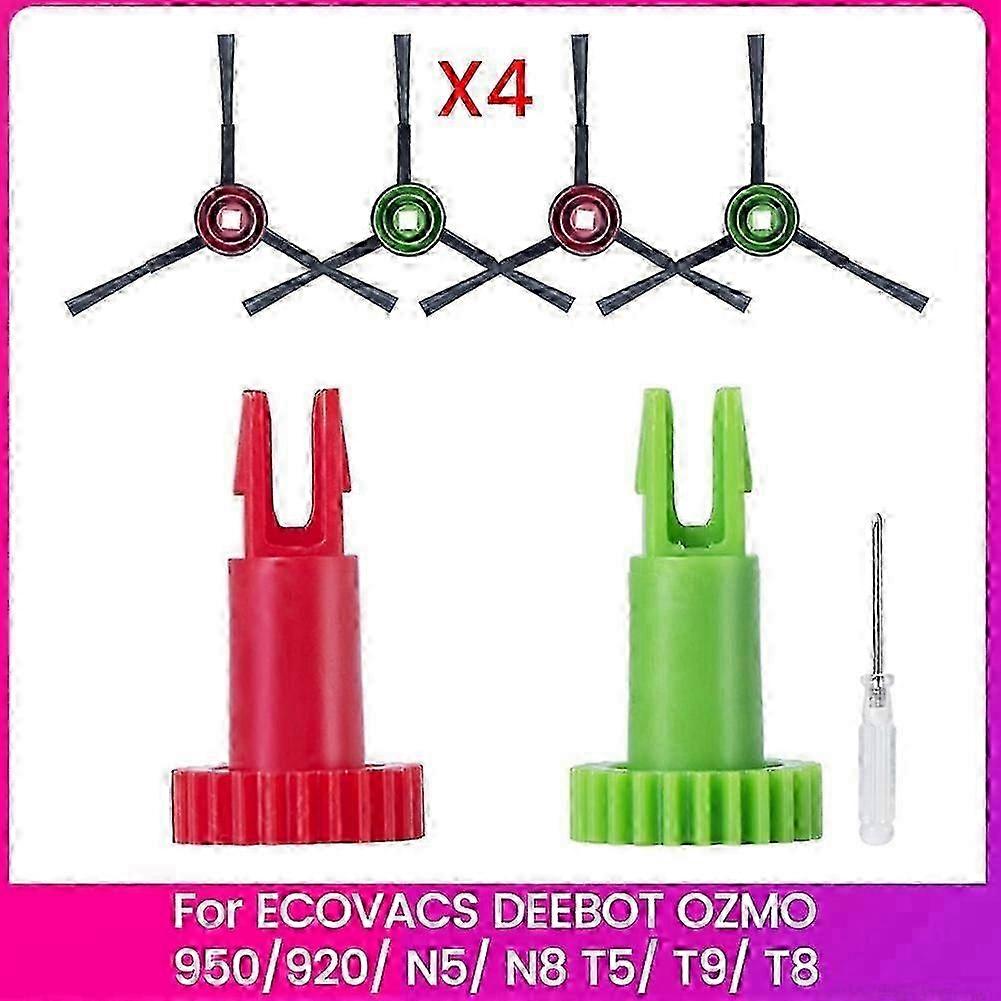 Side Brush Motor Snap Gear and Side Brush for ECOVACS DEEBOT OZMO 950/920/ N5/ N8 T5/ T9/ T8 Robot V