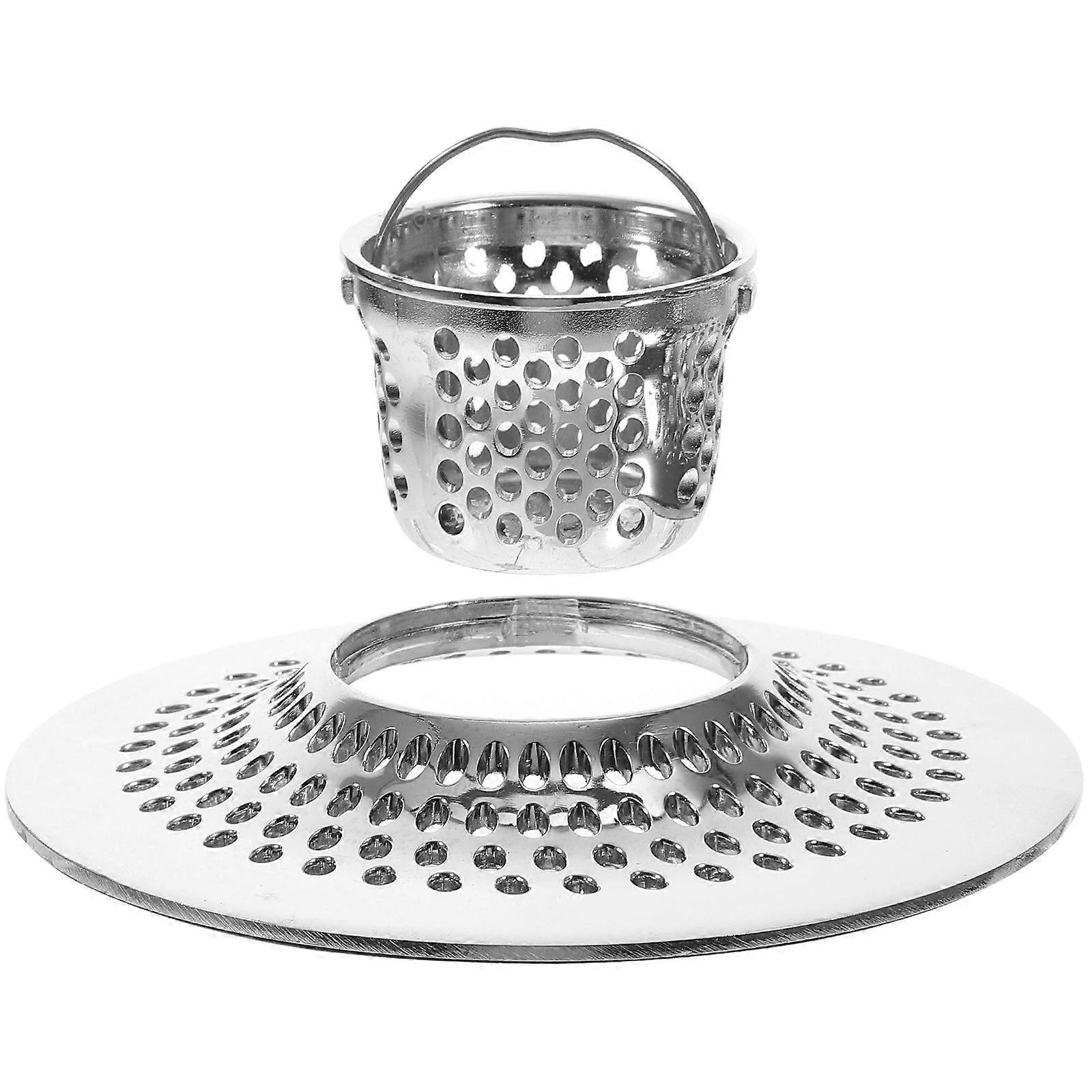 Hair Drain Catcher Shower Drain Strainer Kitchen Use 11.5X11.5X3.5Cm 1Pack Debris Filter